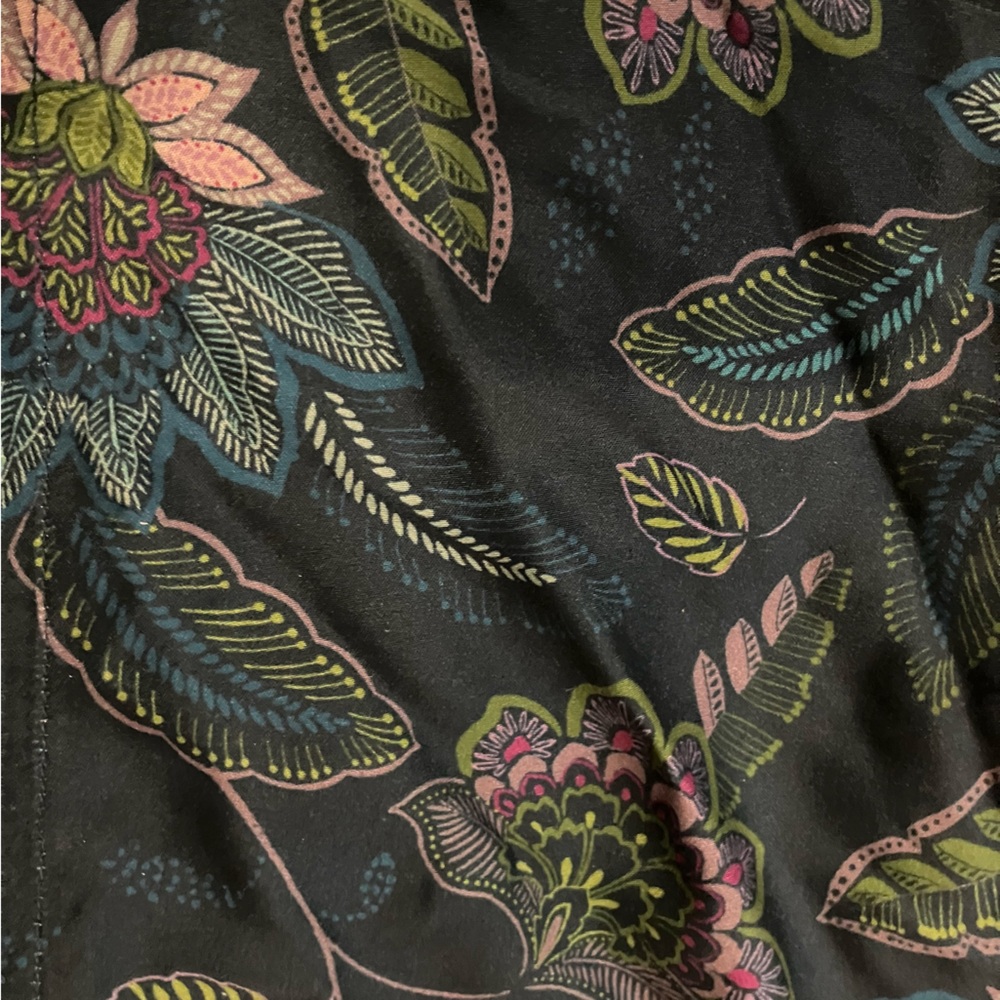 J. Jill Dark Teal Floral Maxi Dress - Picture 2 of 9